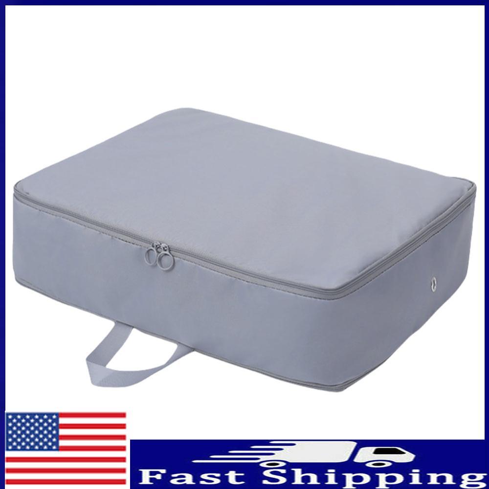 Compression Packing Cubes with Zipper Folding Organizer Bag Blanket Storage Bags-image