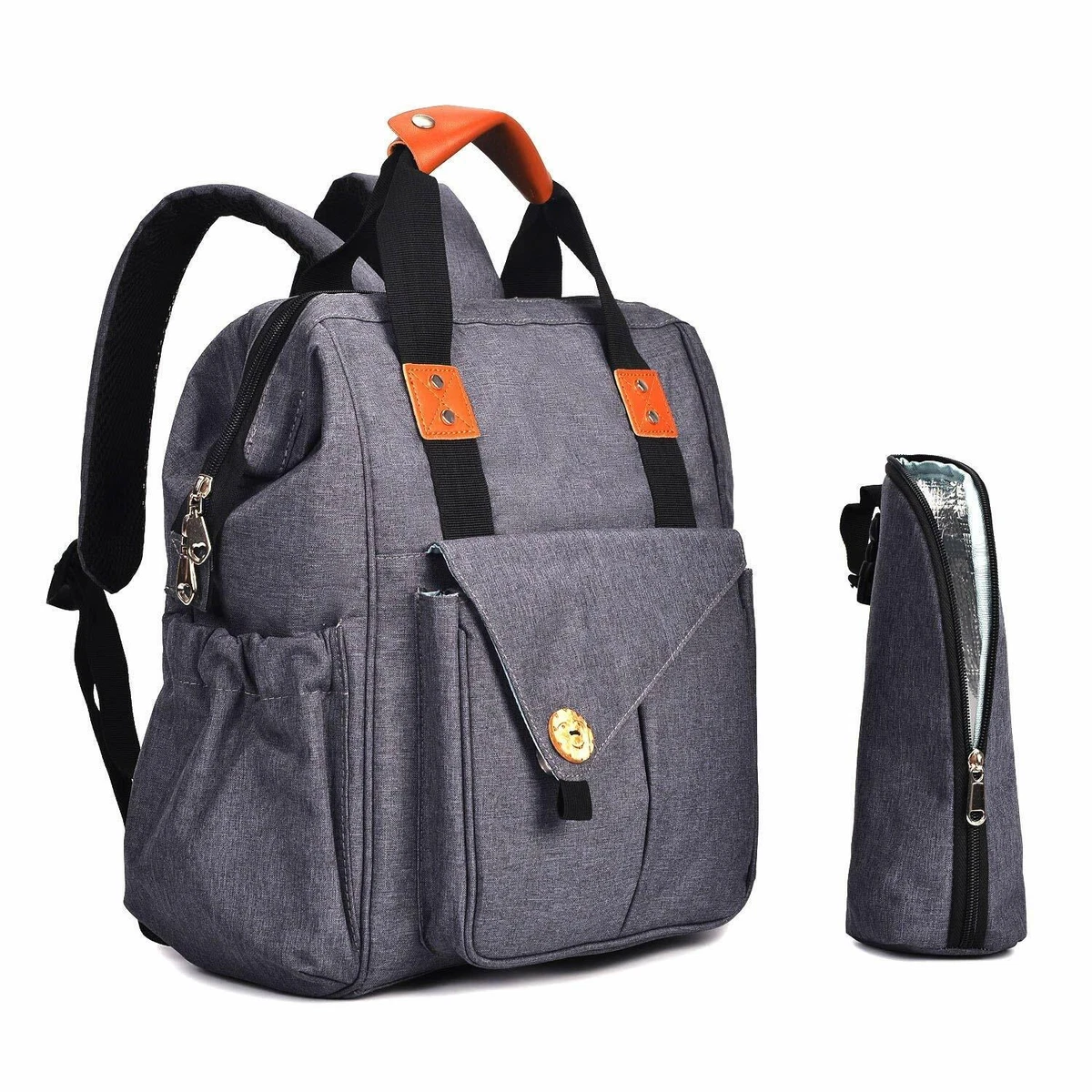 Diaper bags with insulated bottle best sale pockets