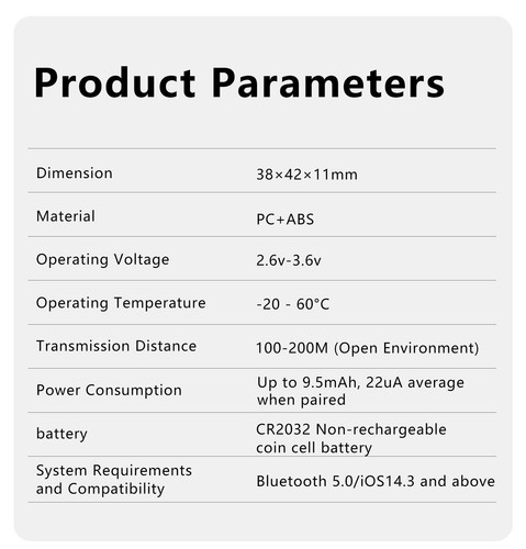 GPS Tracker Item Locator Key Finder Air Tags for Kid Pet Cat Wallet Rechargeable - Picture 9 of 17