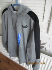 BNWT Puma sports hoodie MEDIUM Grey Heather Item 153934