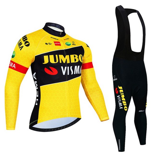 Men Team Cycling Jersey Bib Pants Set Autumn Bike Sports Uniform Racing Clothing - Picture 35 of 55