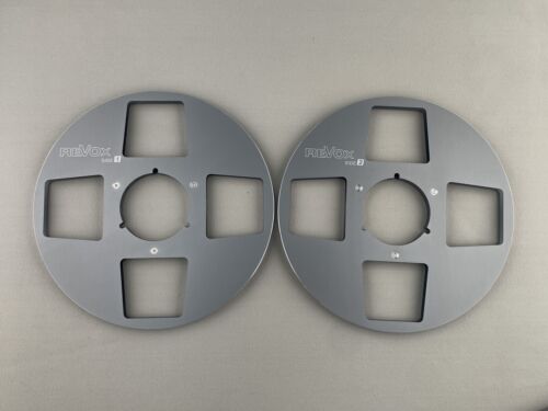Ein Paar Hohe Qualität grau REVOX Tape Reel Für 10.5'' 1/4'' Tape Recorder - Bild 1 von 1