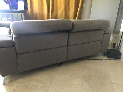 Canapé fixe 3 places Home® Design - Tissu Taupe - Avec