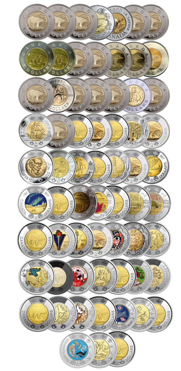 ?? All Canadian $2 Dollars Full Set Entire 66-coin Collection 