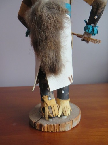 Vintage Kachina Doll, 1990's, Bear, signed by EW, 11" - Picture 5 of 8