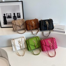 Chain Strap Bag Purse,Shoulder/Crossbody Bag With Chain,Women's Bags Fashion Bag