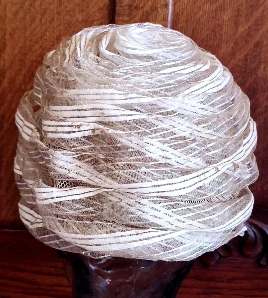 Sombrero de moda Cloche red torcida años 1910-1930 Union Label Beehive Lane Bryant LEER Foto 3 de 4