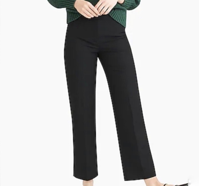 J. Crew Wide Leg Cropped Pants 10