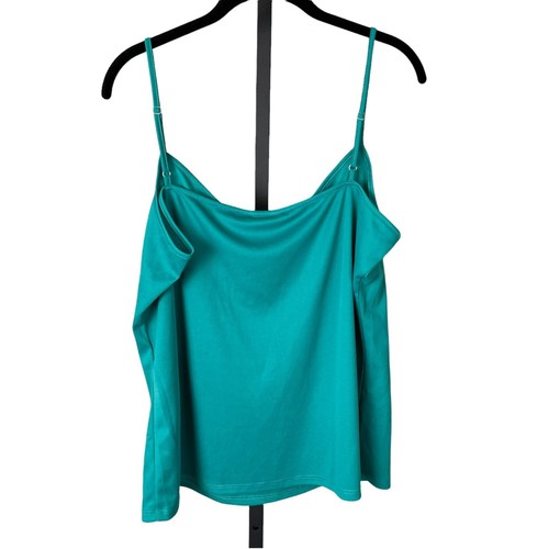 Marc Bouwer Chiffon Top Green 1X - Picture 6 of 7