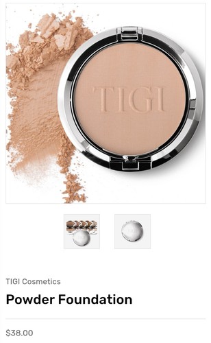 TIGI COSMETICS Powder Foundation "Beauty" 0.37 oz / 10.5g New In Box - Picture 2 of 4