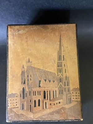 Vintage Swiss Reuge Wooden Music Box - Ernst Renz - ''An der schönen blauen Wiene