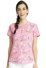 Hello Kitty Cherokee Scrubs Tooniforms Sanrio V Neck Top TF770 HKMO