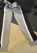 Nike Air Light Gray With Black Stripe on the Leg Sweatpants - Size L