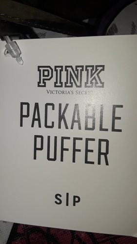 VS PINK packable puffer Jacket NEW SIZE small camo - Picture 3 of 4