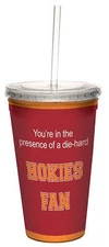 NCAA Tree-Free Virginia Tech Hokies Artful Traveler Double-Walled 16oz Cool Cup