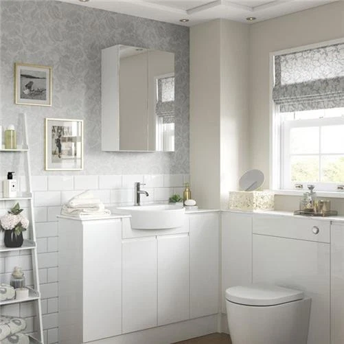 4 door mirrored bathroom cabinet deals