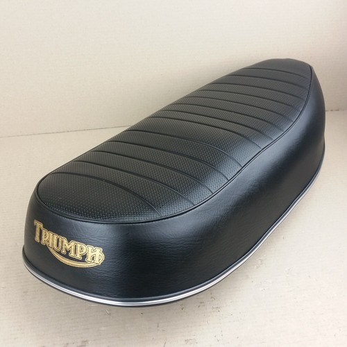 Triumph Dual Seat 750 T140 Basket Weave 1977 NOS, 83-7065 83-4786 - Picture 2 of 3