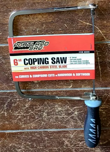 Portland Saw 6" Coping Saw with High Carbon Steel Blade #60369