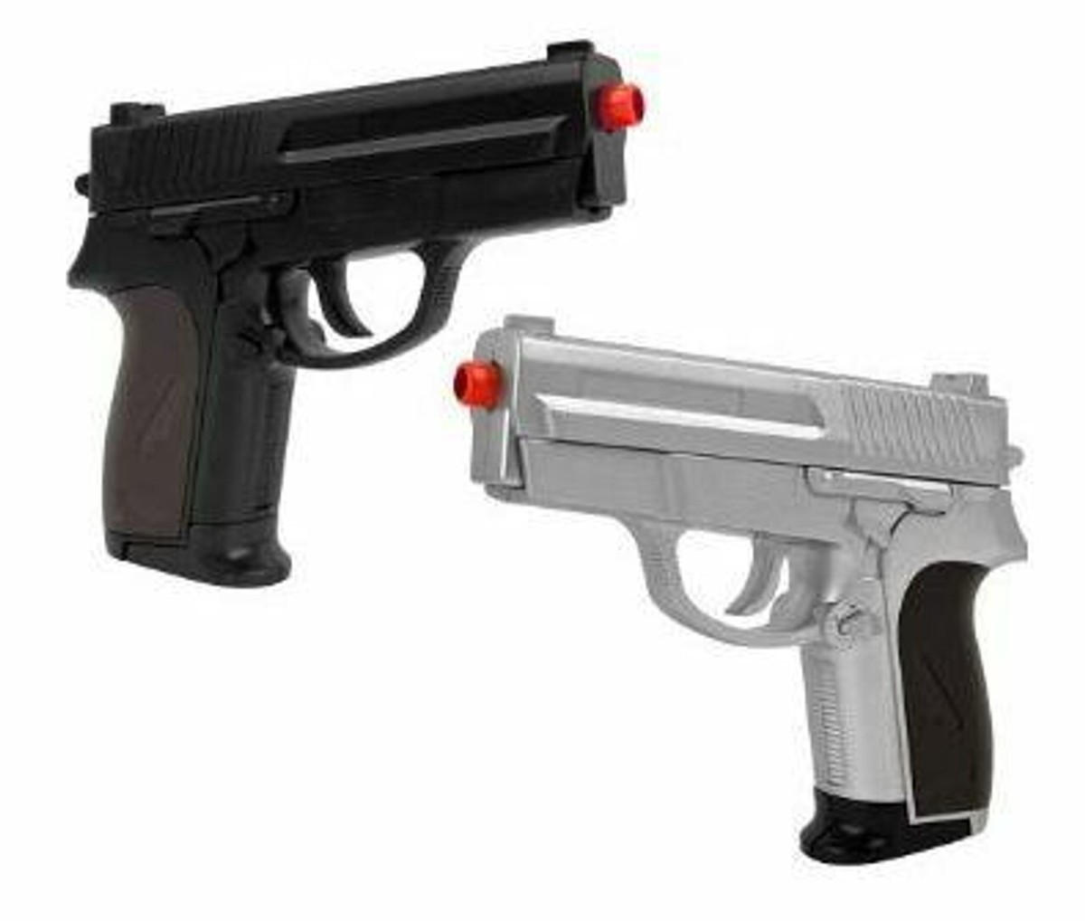 Cyma Dual P.618 Spring Airsoft Hand Guns Pistol 110 FPS Silver and