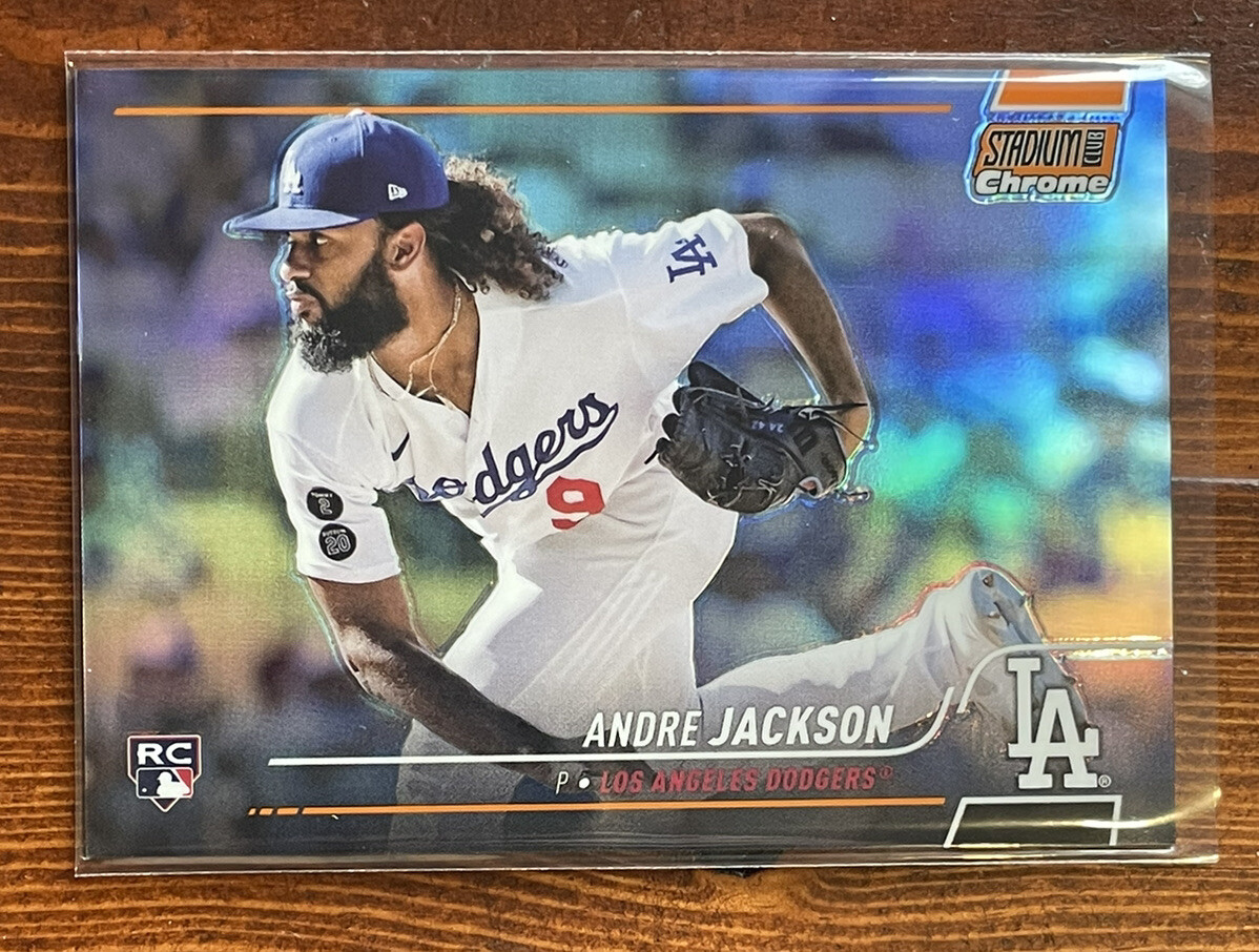 2022 Topps Stadium Club Chrome Andre Jackson Orange Refractor #/25 Card #144 RC