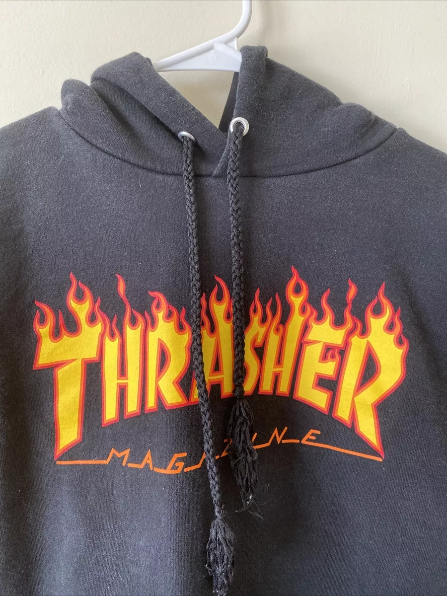 Thrasher flame hoodie clearance xs