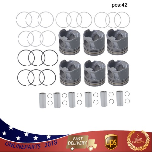 For Jeep Gladiator & Wrangler 3.0L 2021-2022 Pistons & Rings Pins Kit WM23D - Afbeelding 1 van 10