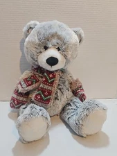 Hugfun International Gray Frosted Teddy Bear Plush Stuffed Animal 17” Soft