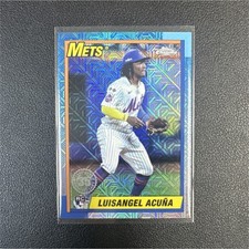 Topps Series 2 1990 Chrome Silver Pack Rookie Luisangel Acuña #T90C128 Mets 2025