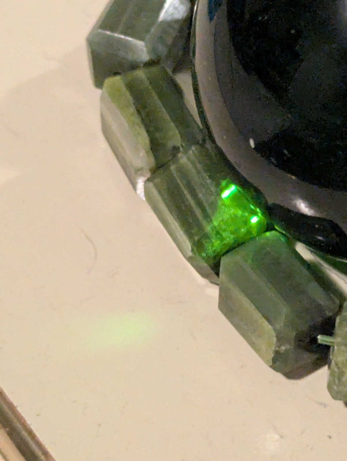 Green Tremolite Crystal Bracelet With Rectangular… - image 21