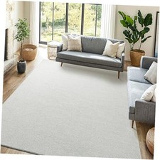 Wool Rug 4.7x7 Ft, 80% New Zealand Wool& 20% Cotton Rugs for Living Room, 