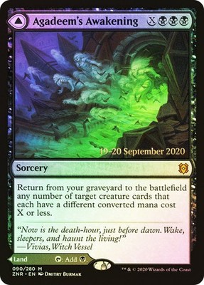 FOIL Agadeem's Awakening ~ Prerelease Zendikar Rising [ NM ] [ Magic MTG ]