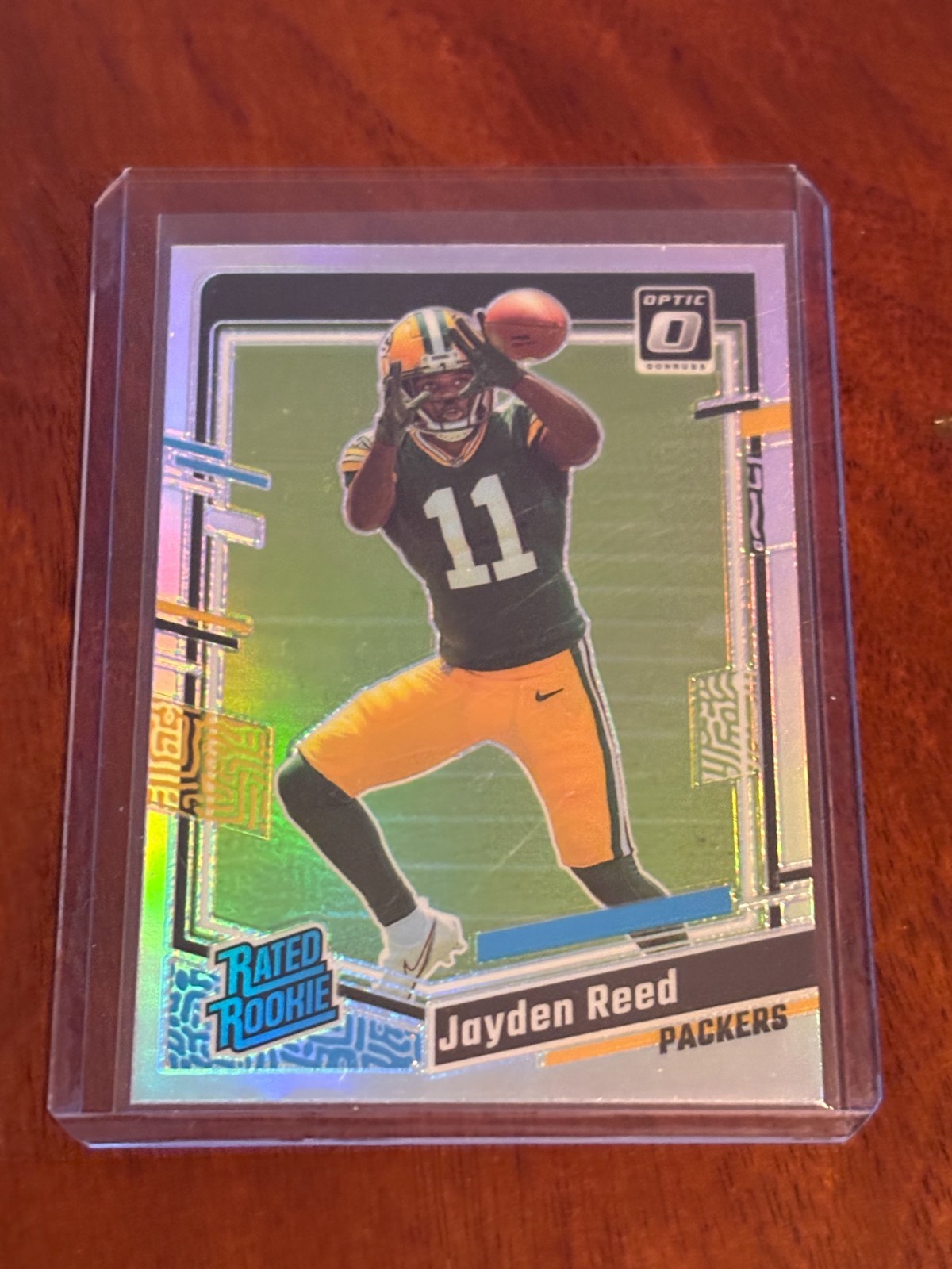 Jayden Reed 2023 Optic Holo Silver Prizm Rated Rookie Rc #239 Packers