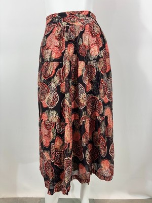 BA&SH Rock Damen XS Midi Knielang Gemustert Transparent Gefüttert Ausgestellt...