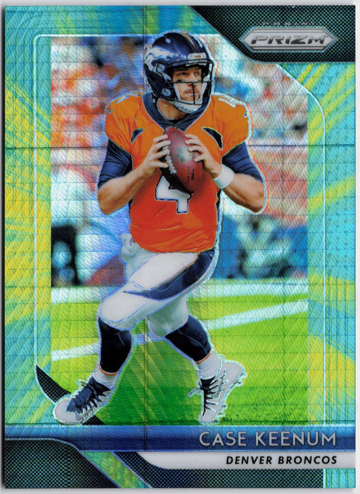 2018 Panini Prizm #141 Case Keenum Prizm Hyper #/275