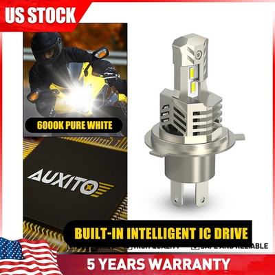 #ad #ad H4 9003 HB2 Motorcycle LED Headlight Bulbs High amp; Low Beam 6000K Cool White $17.99