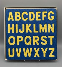 Vintage Lauri a To z Upper Case Panel Crepe Foam Rubber Puzzle Complete