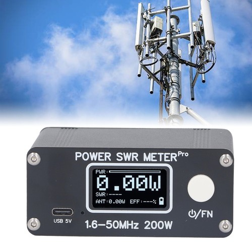 SWR-Meter 1 6-50 MHz 0 5 W-200 W 1 29Zoll Kurzwellen-HF-PWR-Leistungstester - Afbeelding 6 van 24