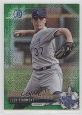 2017 Bowman Chrome Prospects Mega Box Green Refractor 28/99 Josh Staumont 0a3
