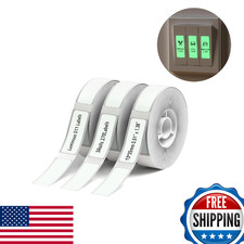 NIIMBOT D11 Luminous Label Maker Tape 3 Rolls Adhesive Label Paper 0.51" X 1.38"