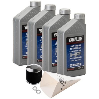 Tusk 4-Stroke Oil Change Kit - Yamalube Performance Semi-Syn 10W-50