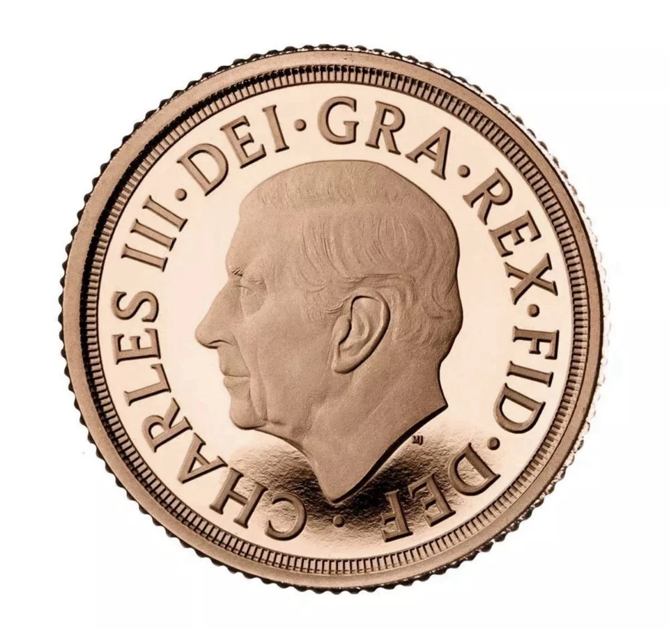 2022 UK Great Britain Gold Proof 1/4 Sovereign Coin • Elizebeth II Memorial OMP - Image 2 of 3