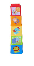 Fisher-Price Stack  Explore Blocks Set of 5   Baby Learning Toy Preschool Build
