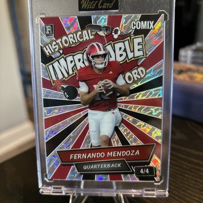 2025 Wild Card Comix Fernando Mendoza Historical Improbable Performance 1/4