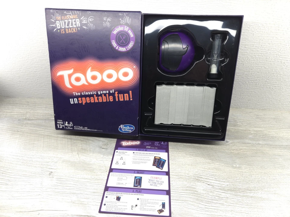 Taboo El Clásico Juego De Diversión Indescriptible Con Zumbador Electrónico Foto 3 de 4