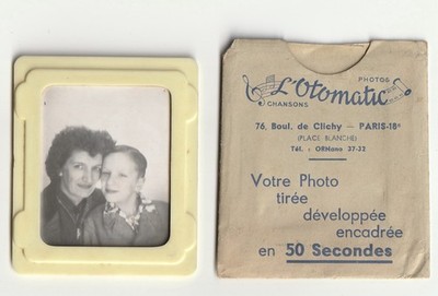 L'Otomatic, Paris - Portrait of a Mother and Son - Plastic Frame, ca 1955