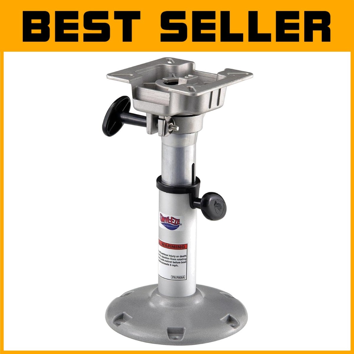 Lightweight 14 to 20 Inch Adjustable Boat Seat Pedestal with