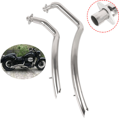 Exhaust Pipes System For Honda Shadow Aero750 ACE 750 Spirit750 VT400 VT750