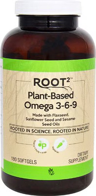 2 X Vitacost-Root2 Plant-Based Omega 3-6-9 -- 180 Vegetarian Softgels