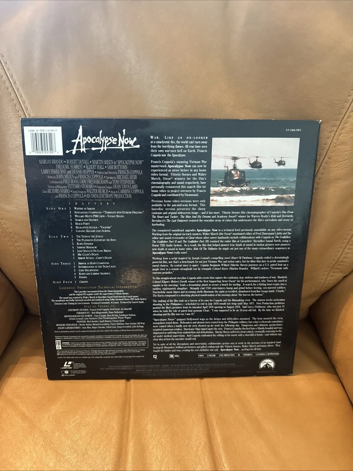 💿 Apocalypse Now Widescreen Edition Laserdisc Marlon Brando 2 Disc Pre-Owned - Image 3 of 4