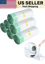 Anwa 120 Count Cat Litter Box Liners for Automatic Cat Litter Box and Litter Box